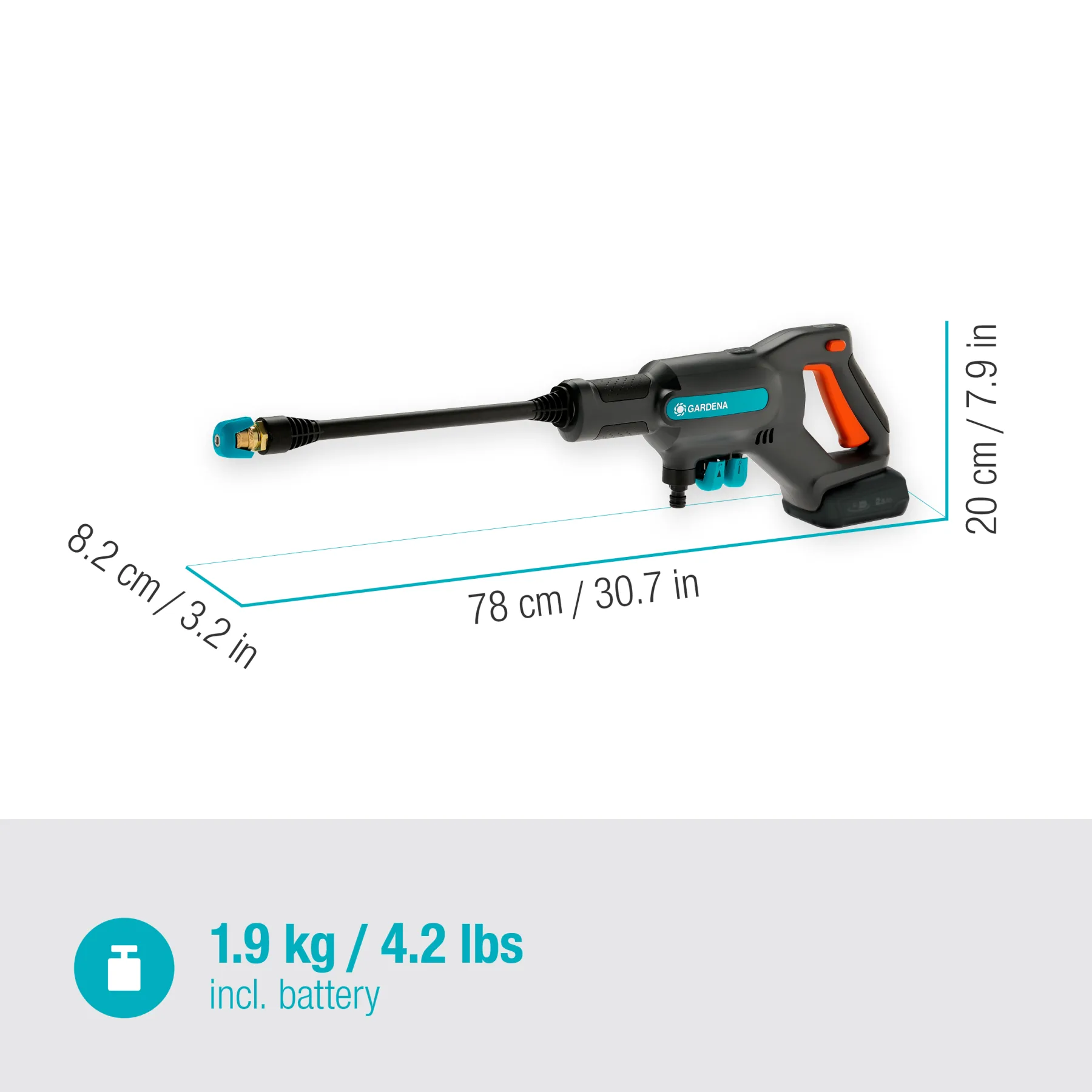 Akumulátorový středotlaký čistič AquaClean 24/18V P4A set