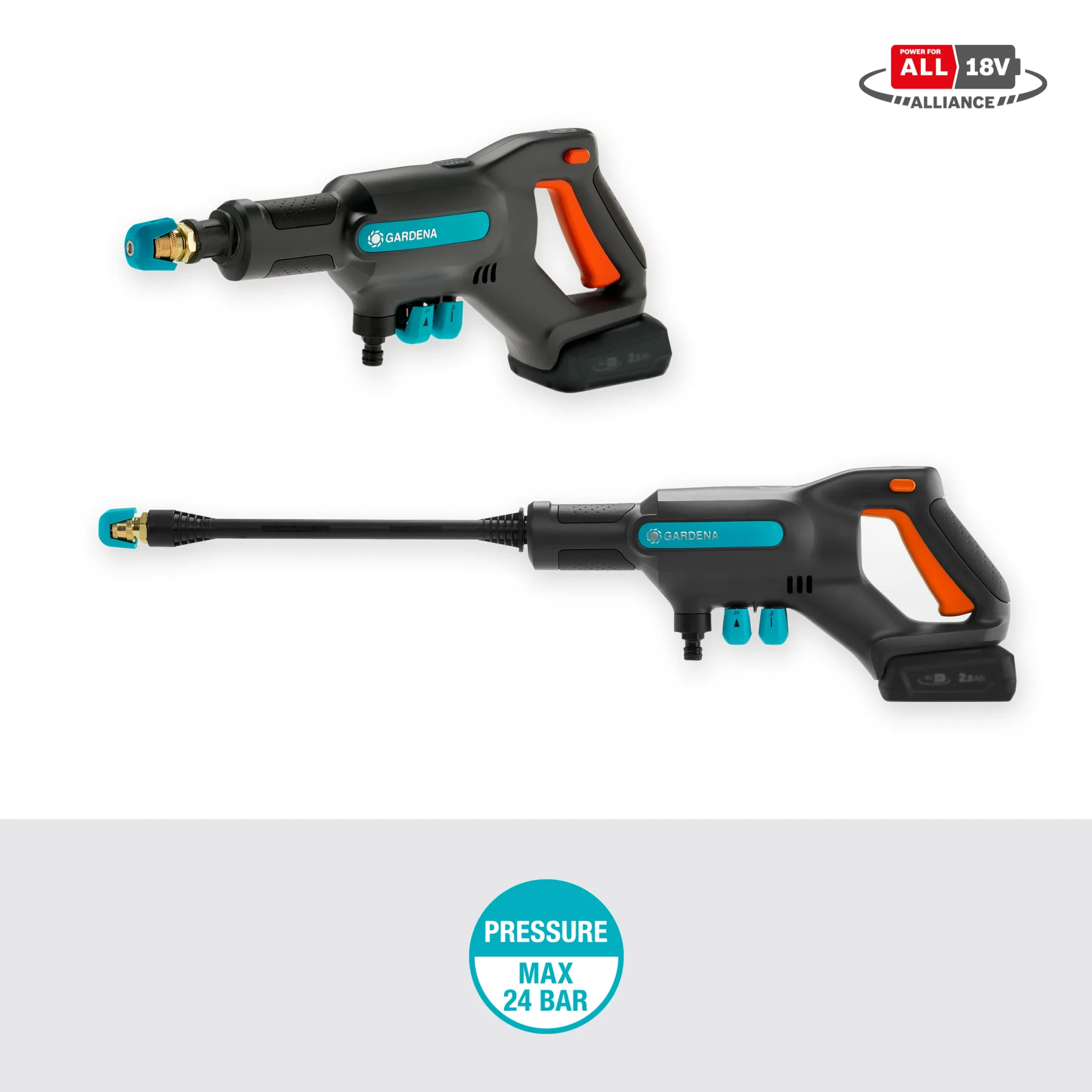 Akumulátorový středotlaký čistič AquaClean 24/18V P4A set