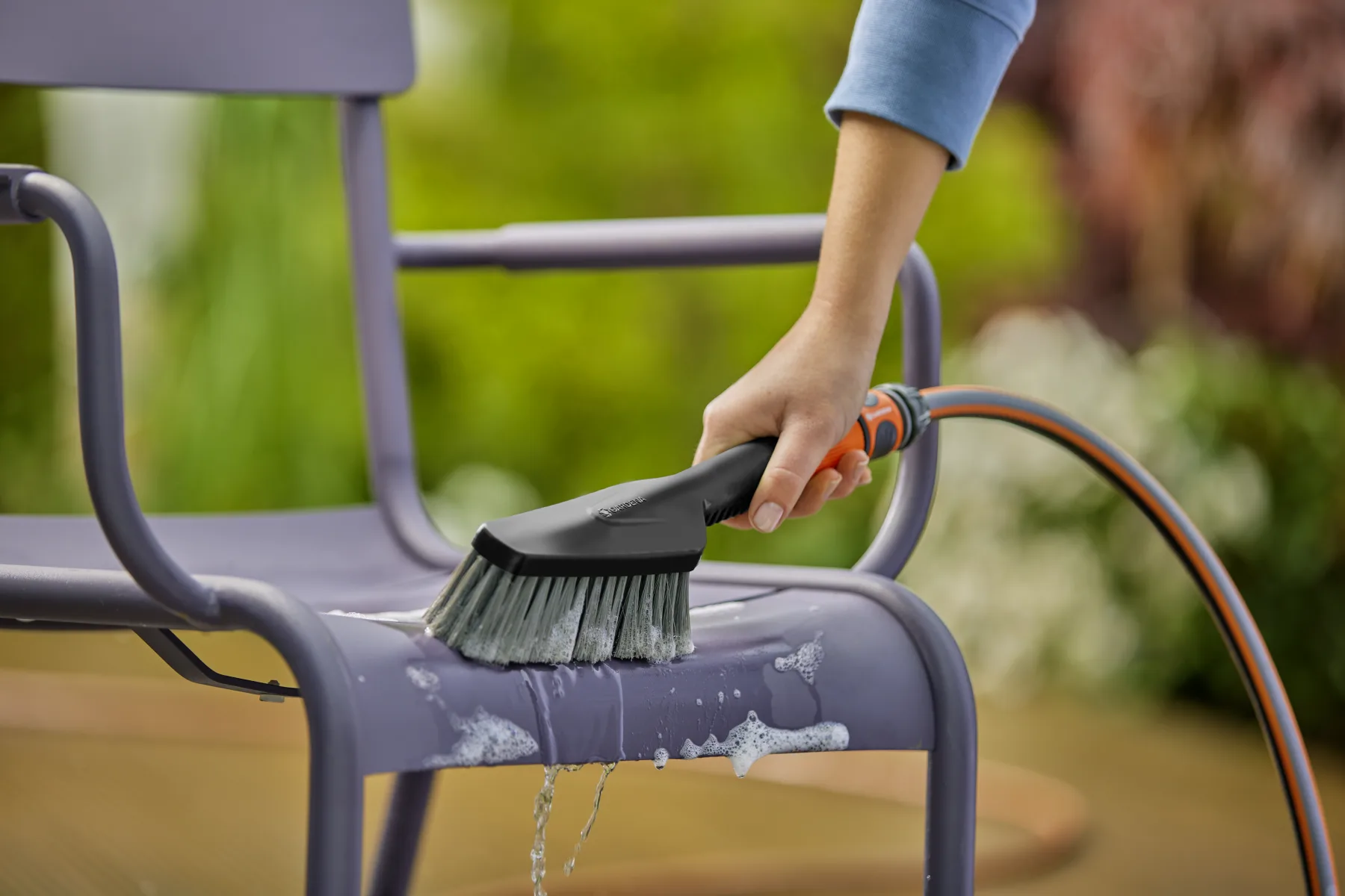 Cleansystem ruční kartáč S měkký, s přípojkou na hadici