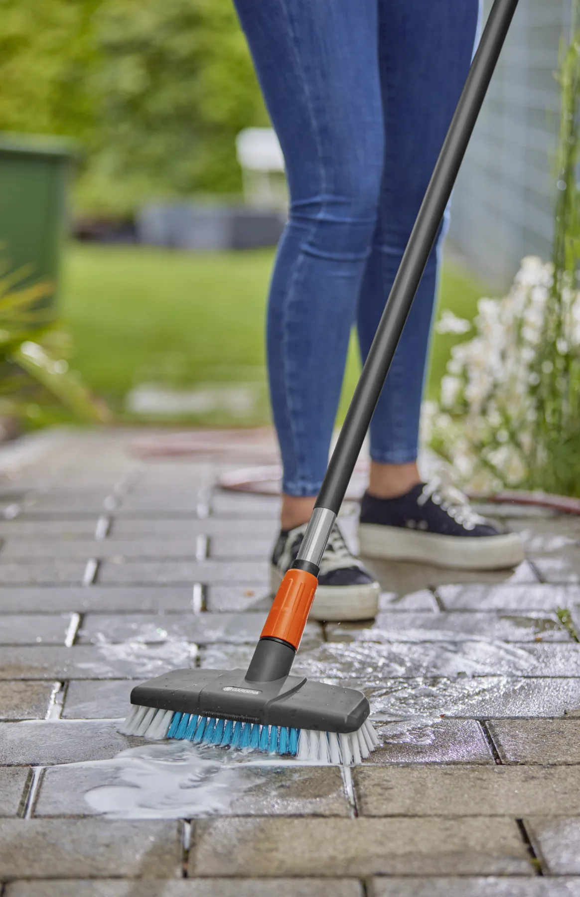 Cleansystem mycí kartáč tvrdý s násadou – sada