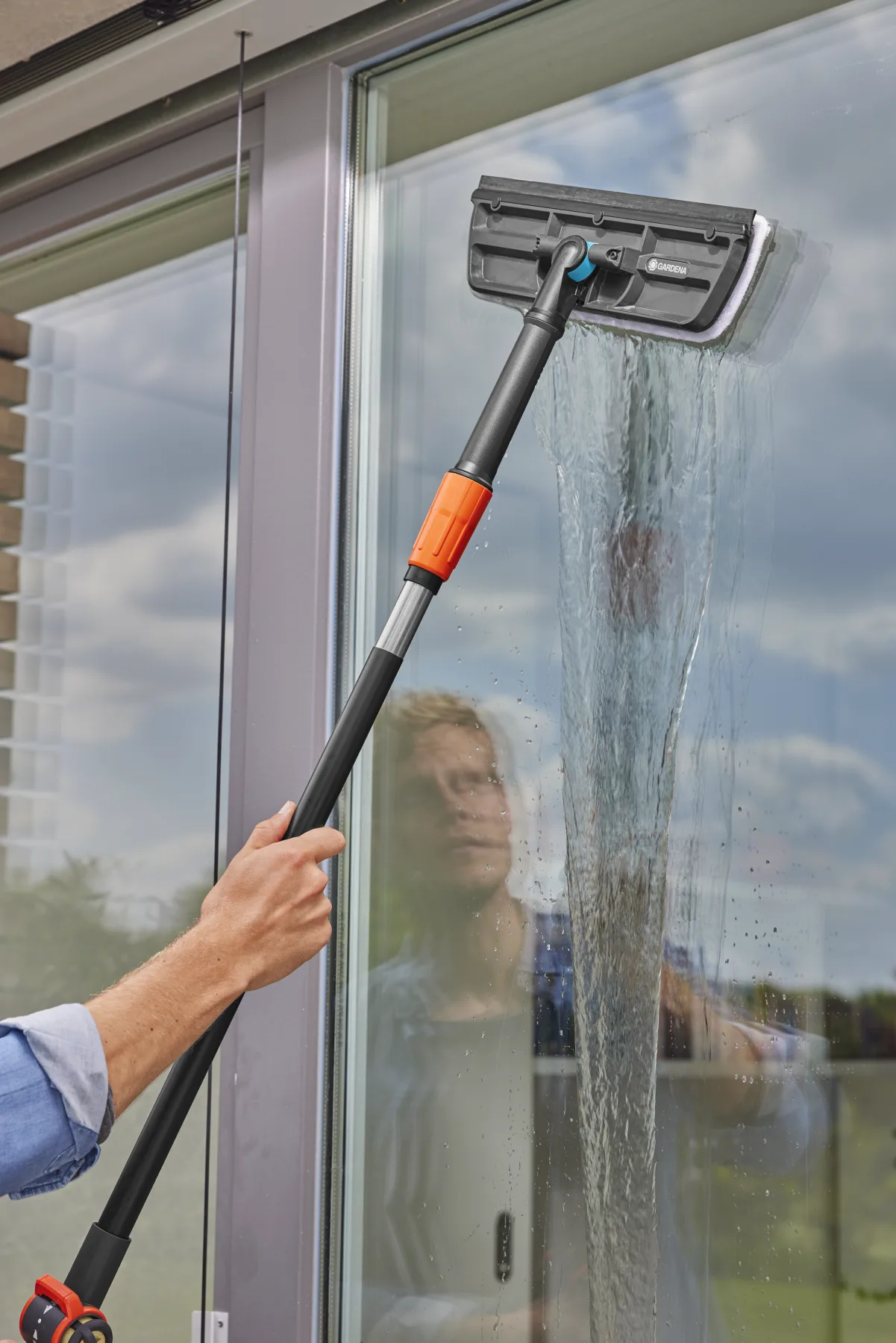 Cleansystem čistič oken, čistič oken s mikrovláknem a stírací lištou