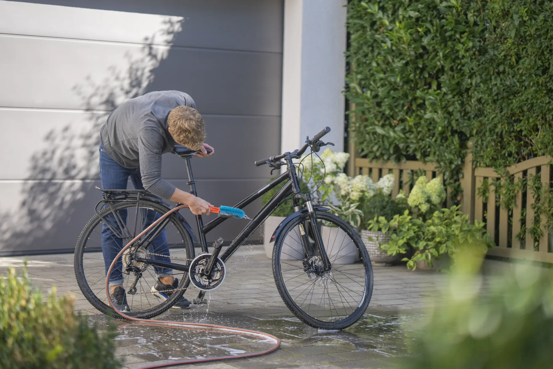Cleansystem kartáč na jízdní kola, na čištění jízdních kol, přívěsů a kočárků
