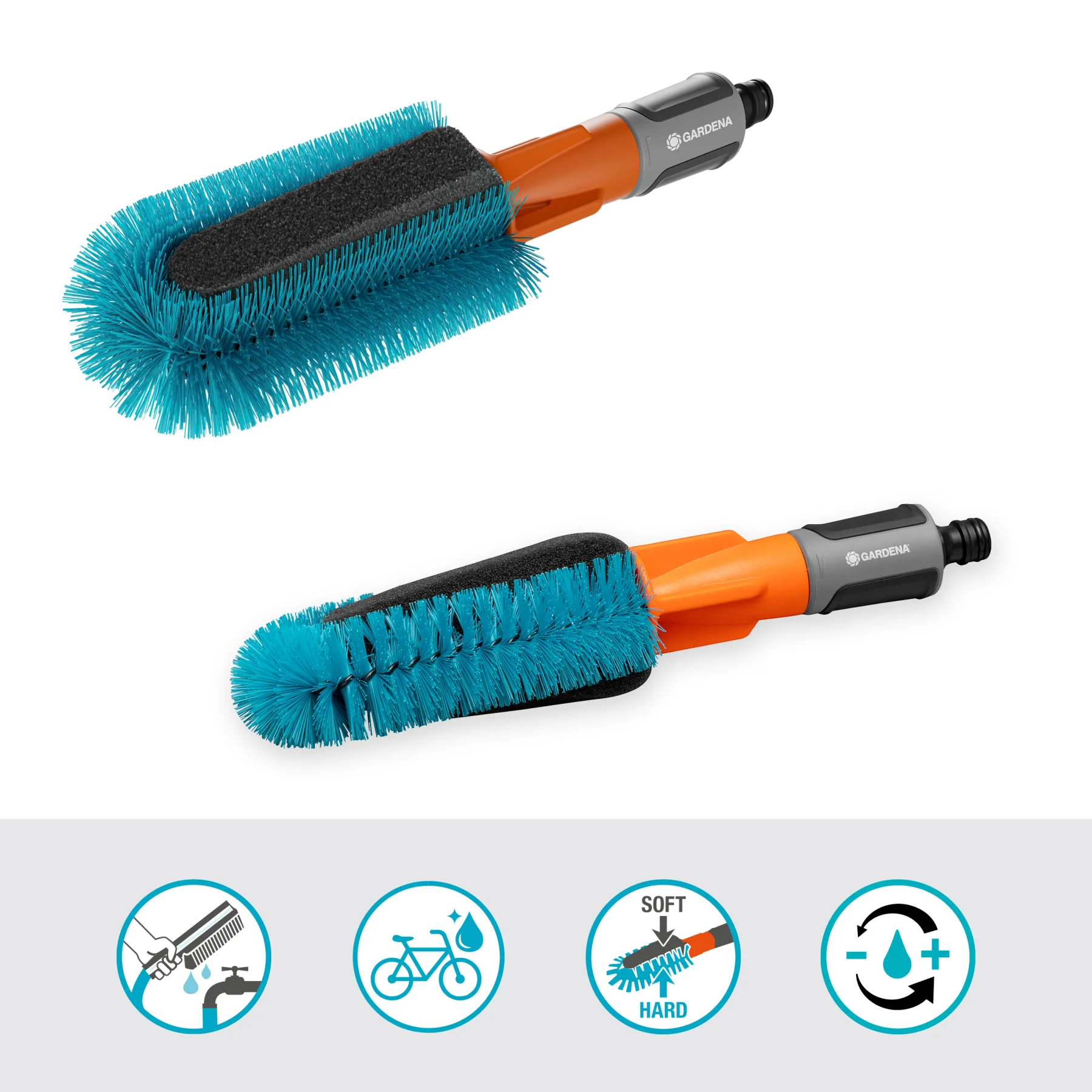 Cleansystem kartáč na jízdní kola, na čištění jízdních kol, přívěsů a kočárků