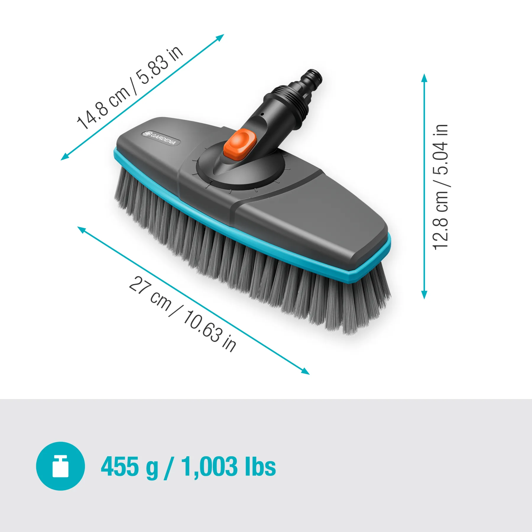 Cleansystem ruční kartáč měkký, kartáč na větší, citlivé povrchy