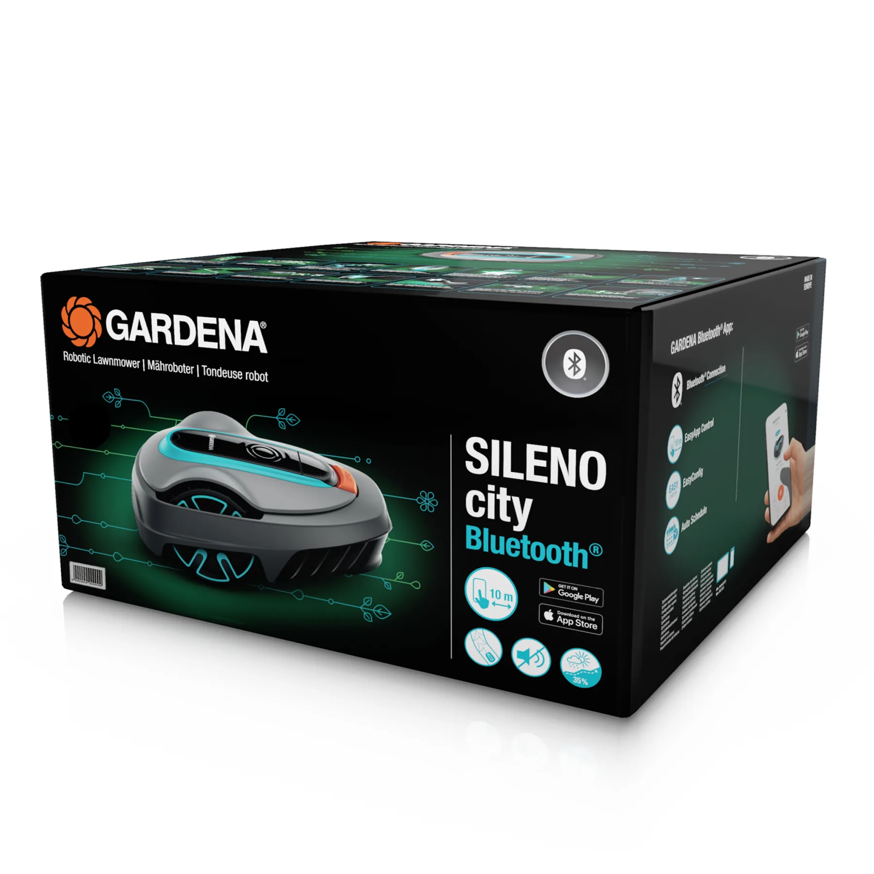 Robotic mower SILENO city, 600 m², robot lawnmower with Bluetooth®
