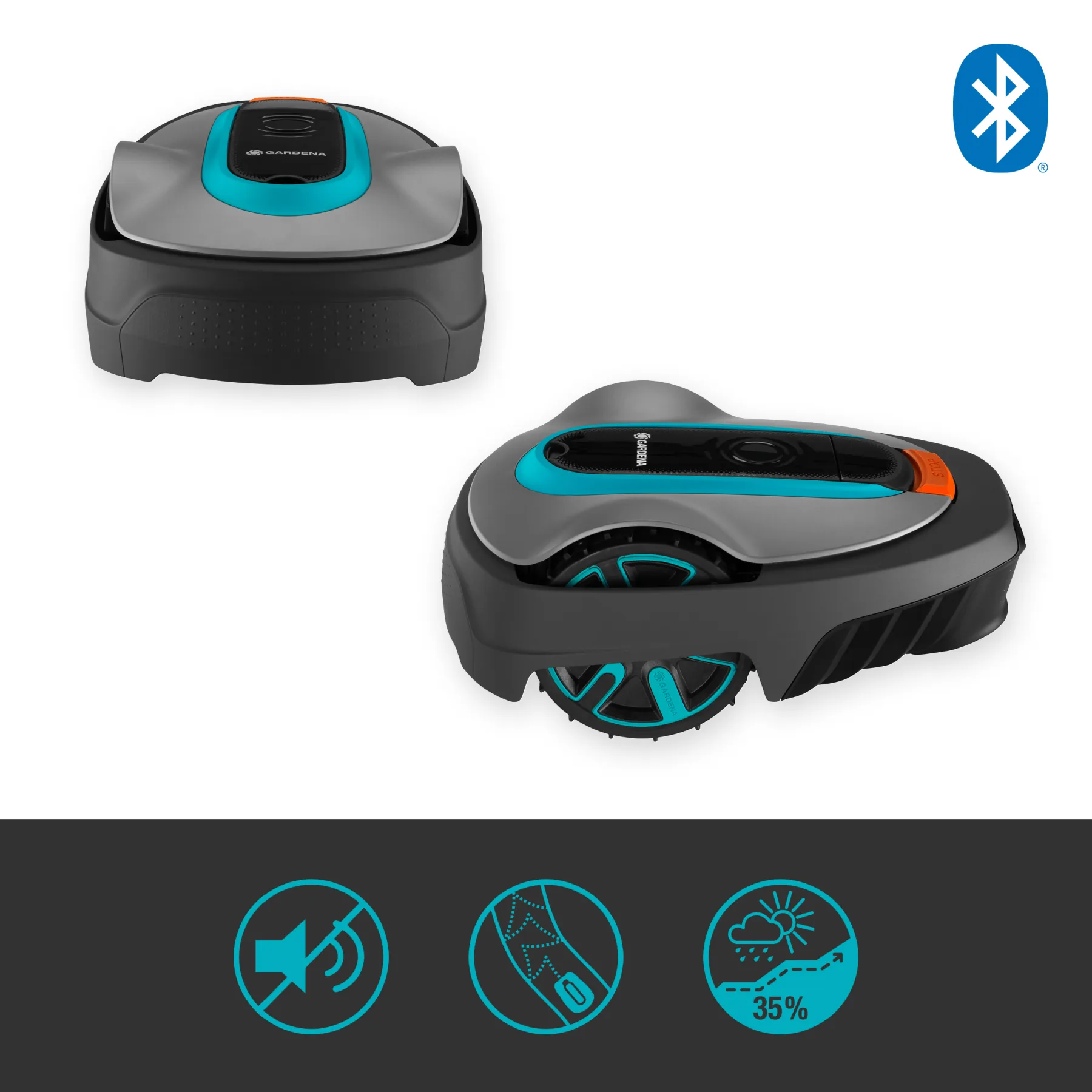 Robotic mower SILENO city, 600 m², robot lawnmower with Bluetooth®