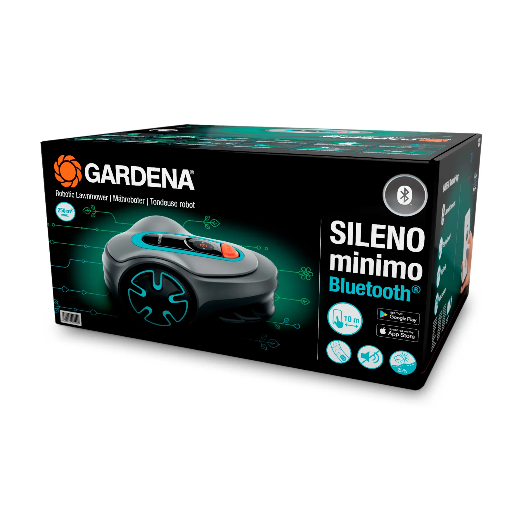 Robotická sekačka SILENO minimo, 250 m²
