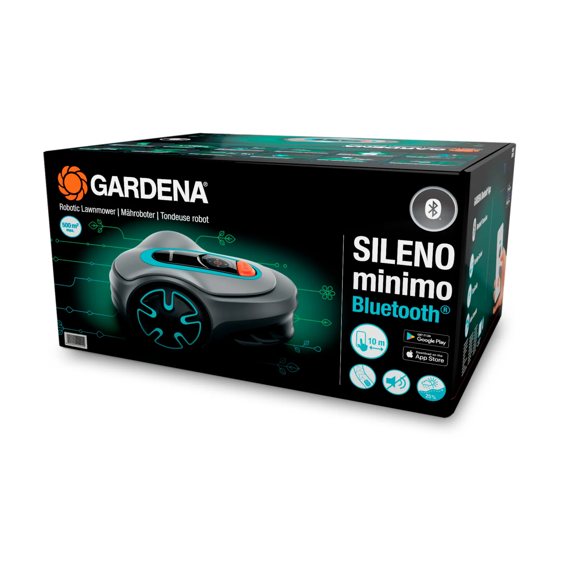 Robotická sekačka SILENO minimo, 500 m²