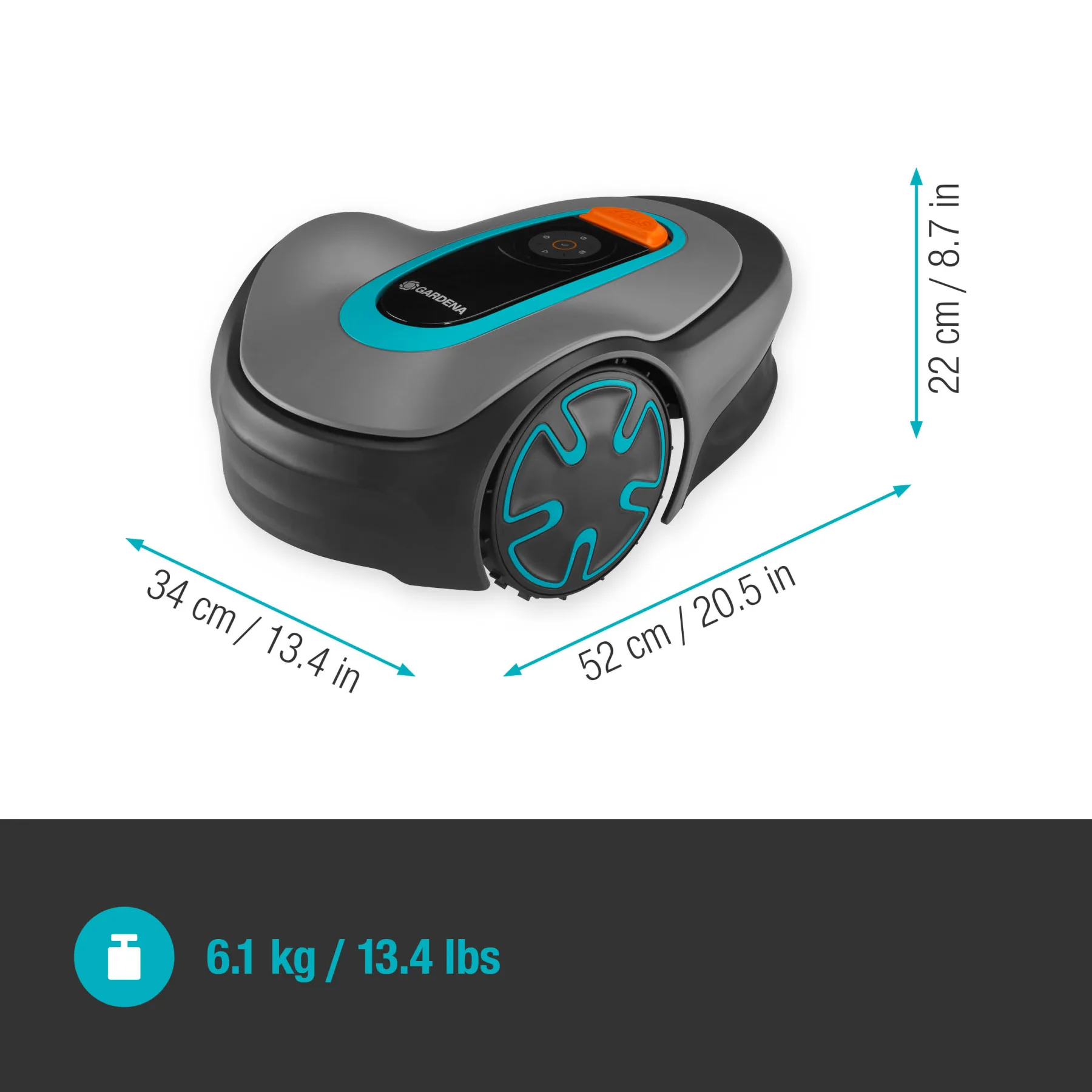 Robotická sekačka SILENO minimo, 500 m²