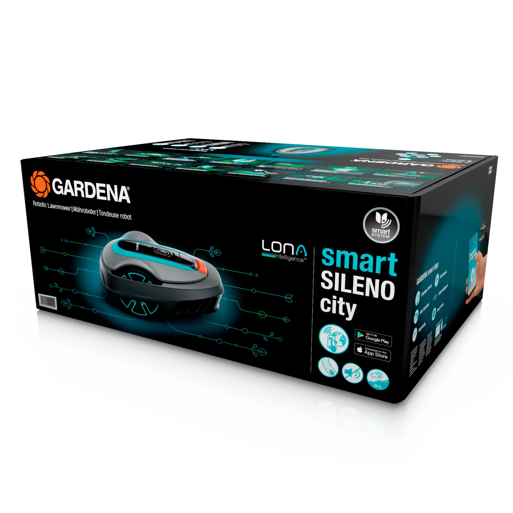 Robotická sekačka smart SILENO city, 600 m² - sada