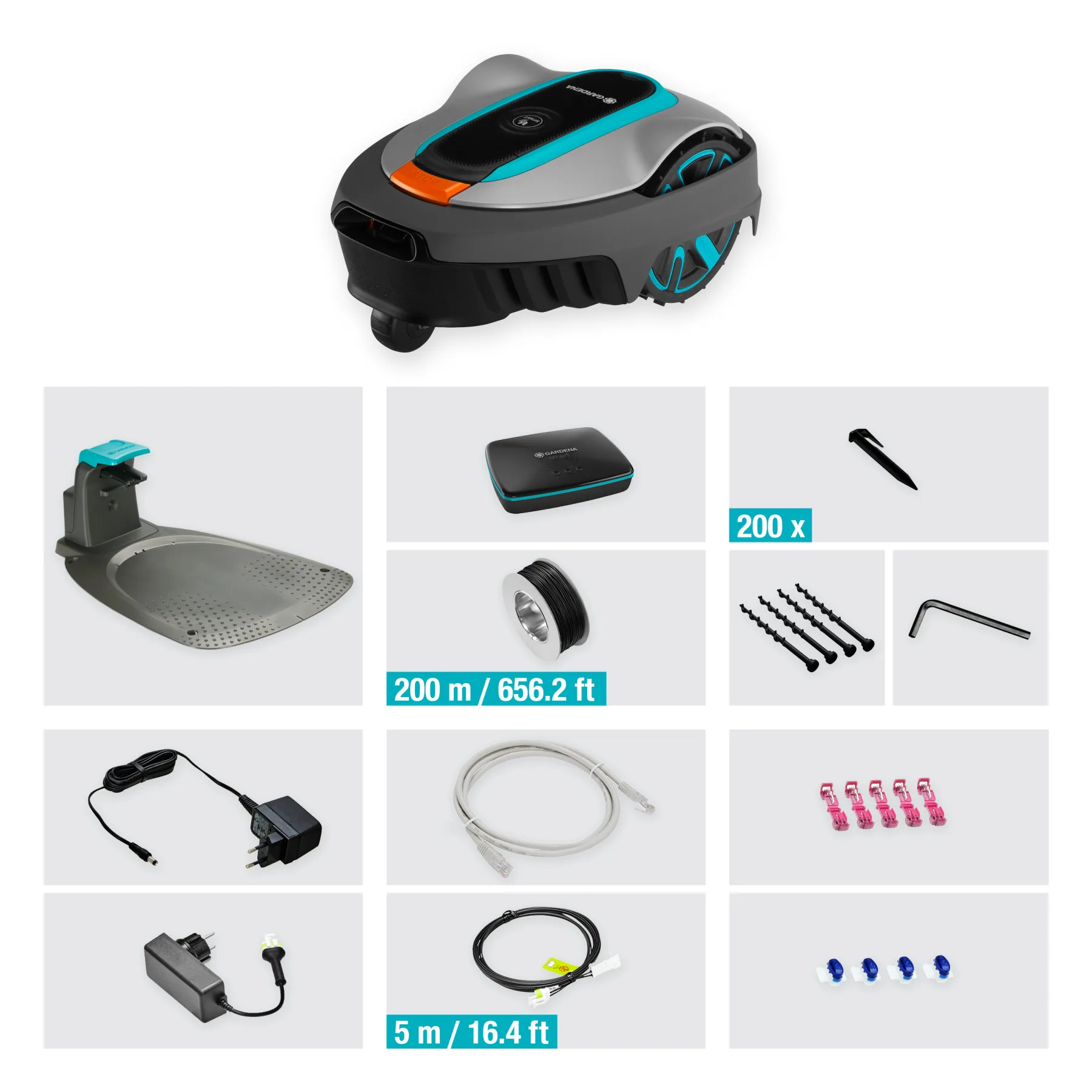 Robotická sekačka smart SILENO city, 600 m² - sada