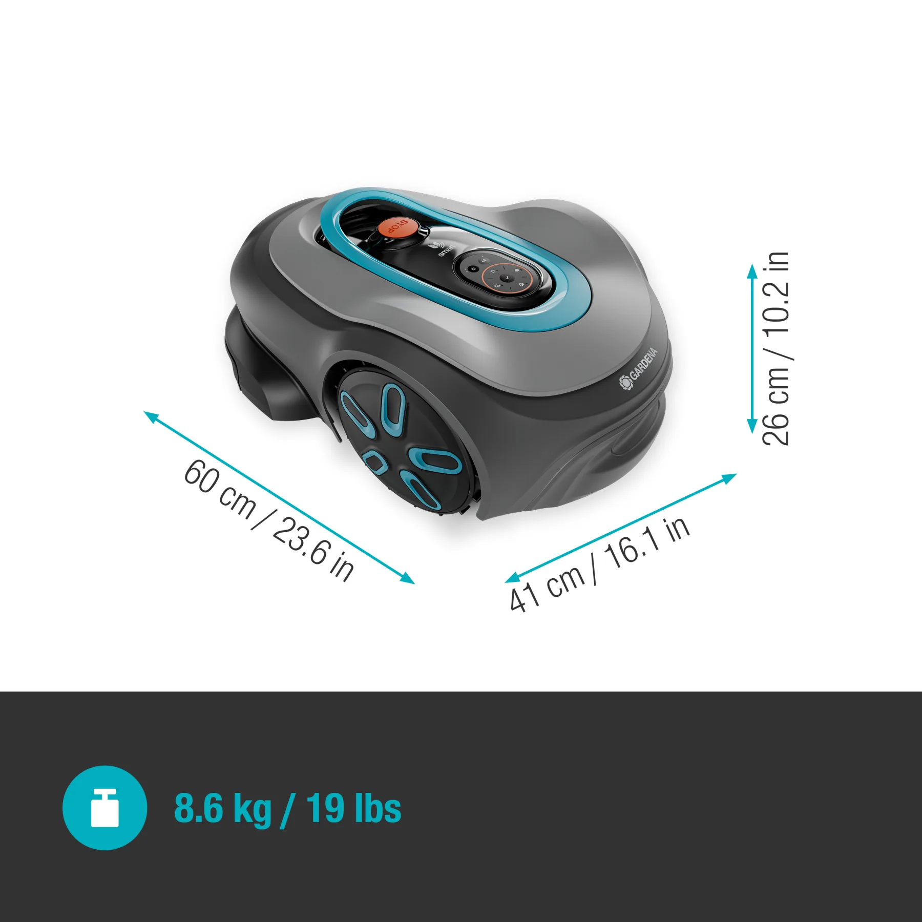 Smart SILENO pro 600 m², robotic lawn mower