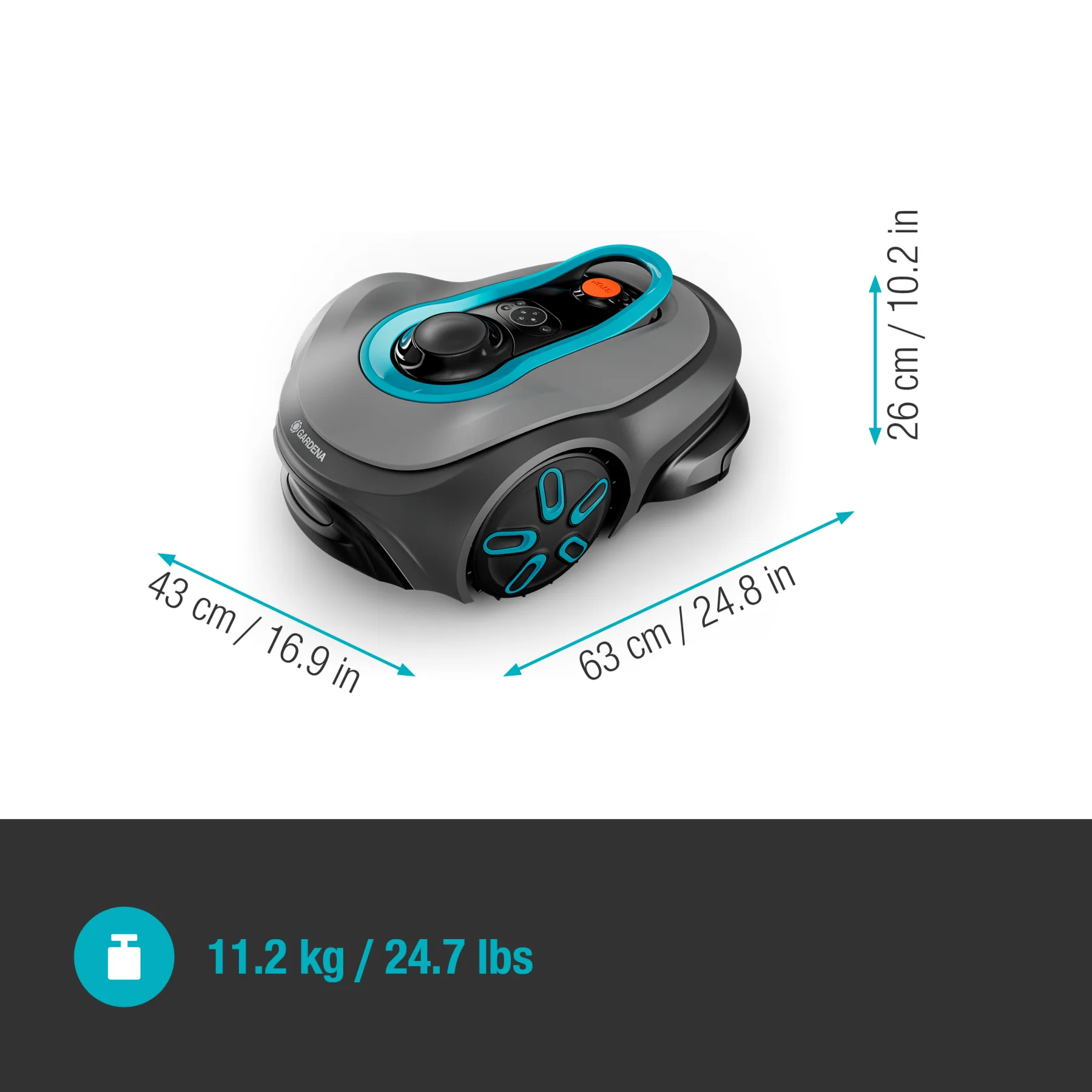 Smart SILENO free 1200 m², robotic lawn mower