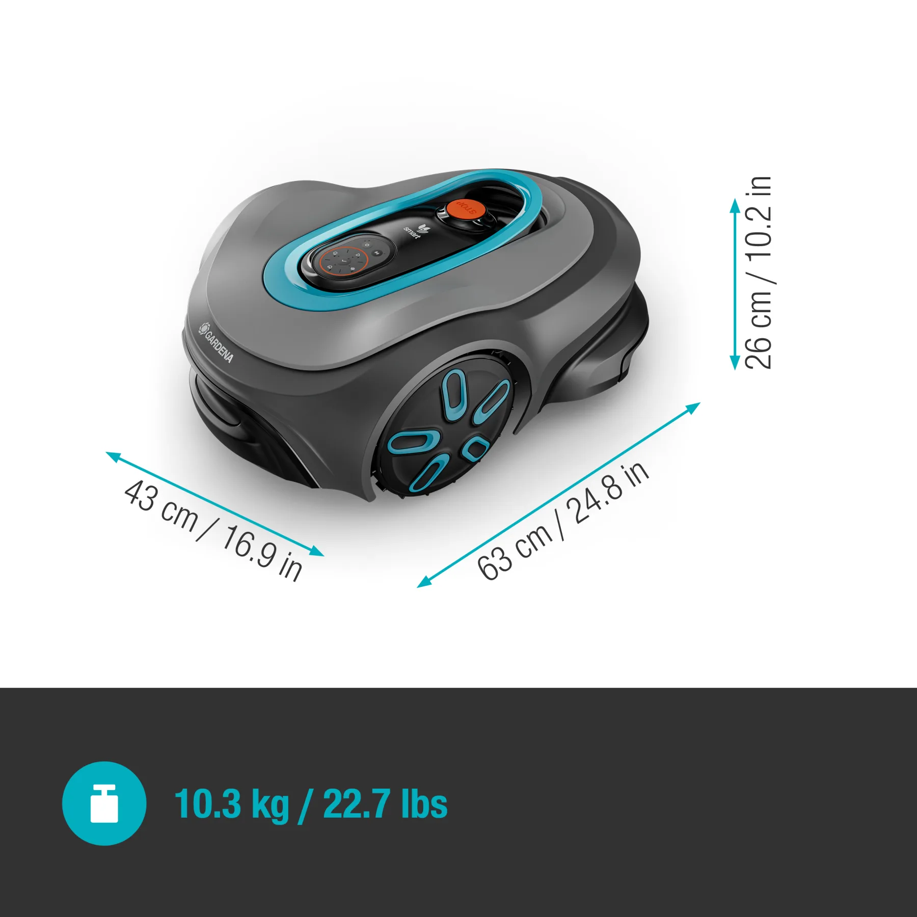 Smart SILENO max 1500 m², robotic lawn mower