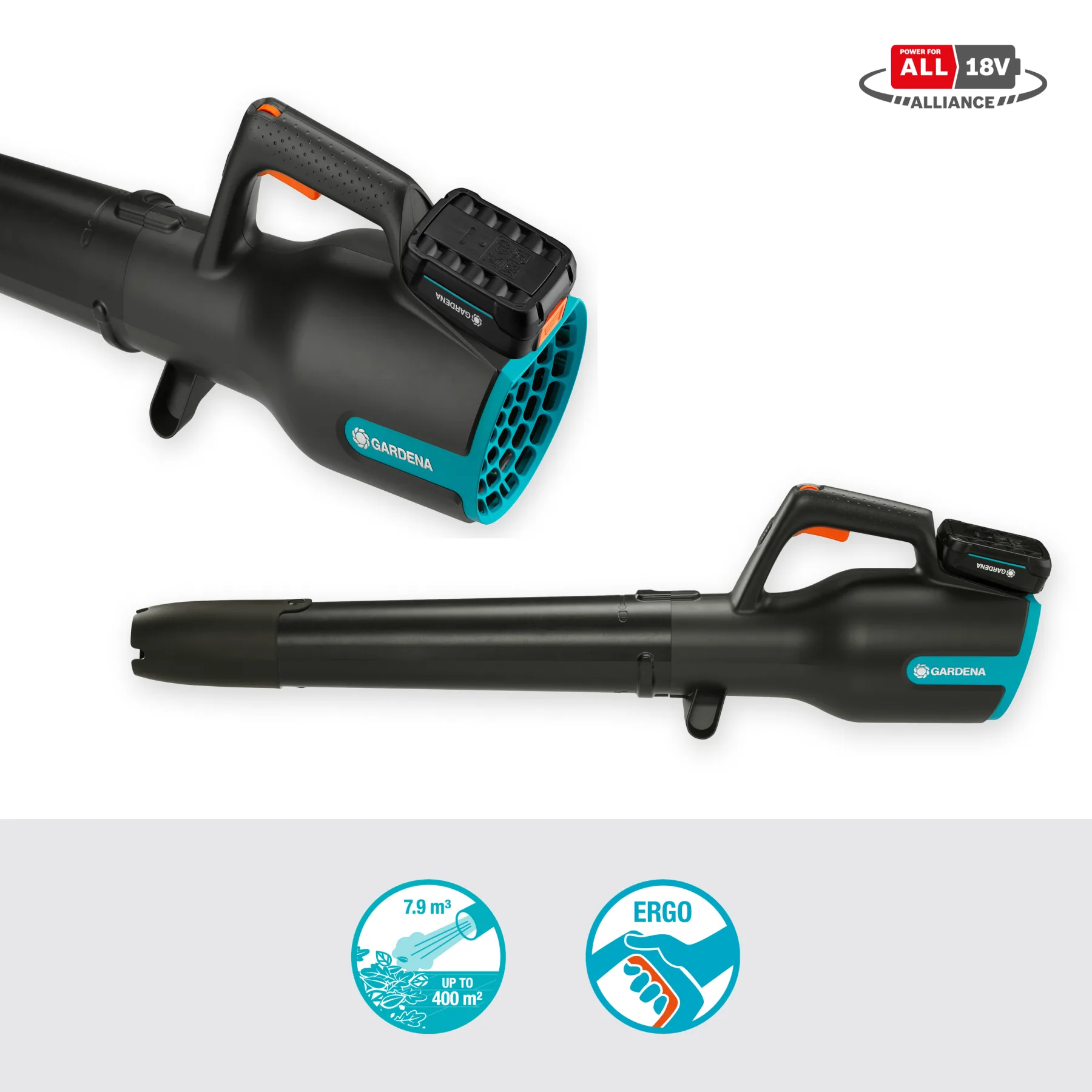 Akumulátorový foukač PowerJet 18V P4A set