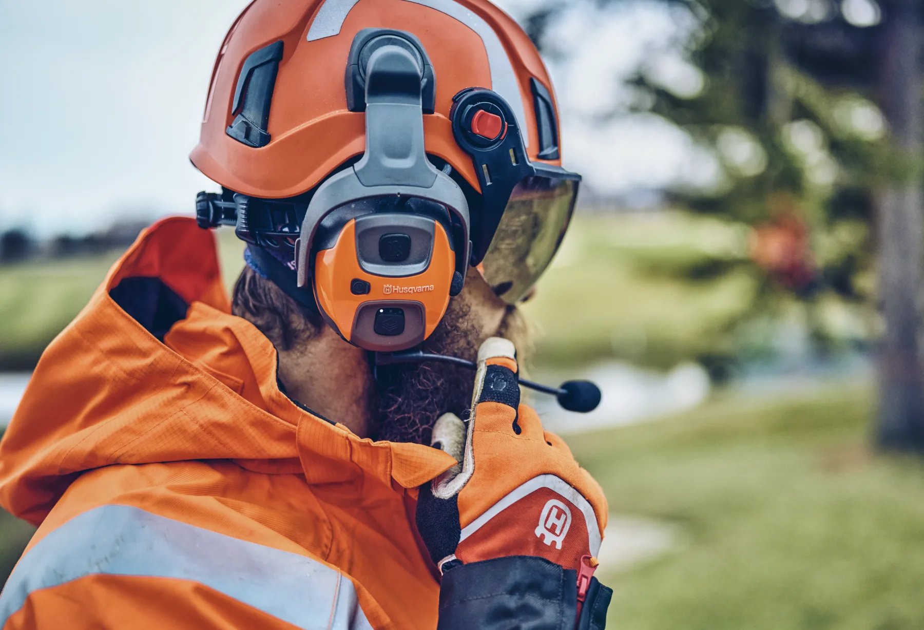 Chrániče sluchu Husqvarna X-COM Active, pro přilbu