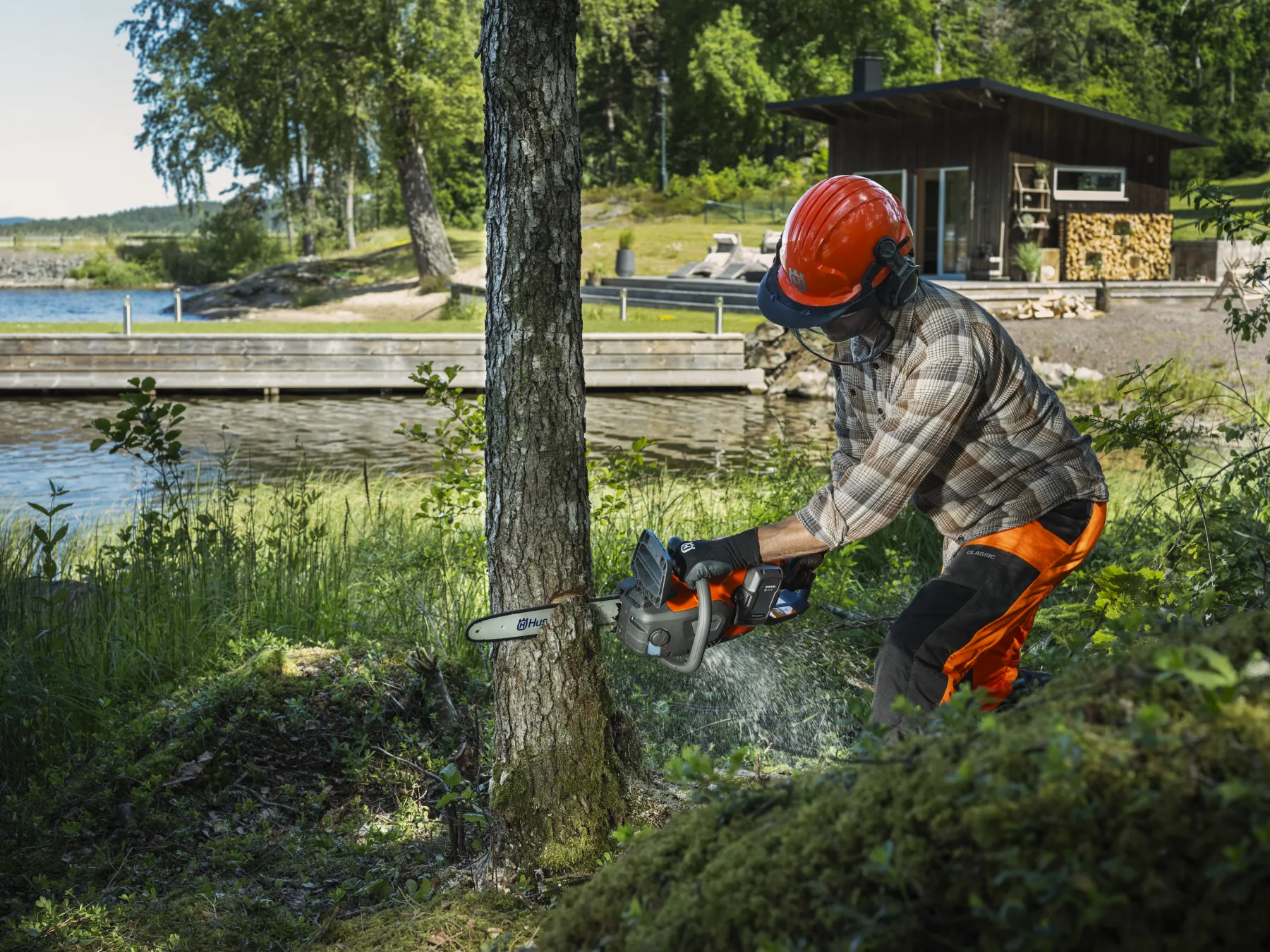 Kalhoty Husqvarna Classic s protipořezovou ochranou