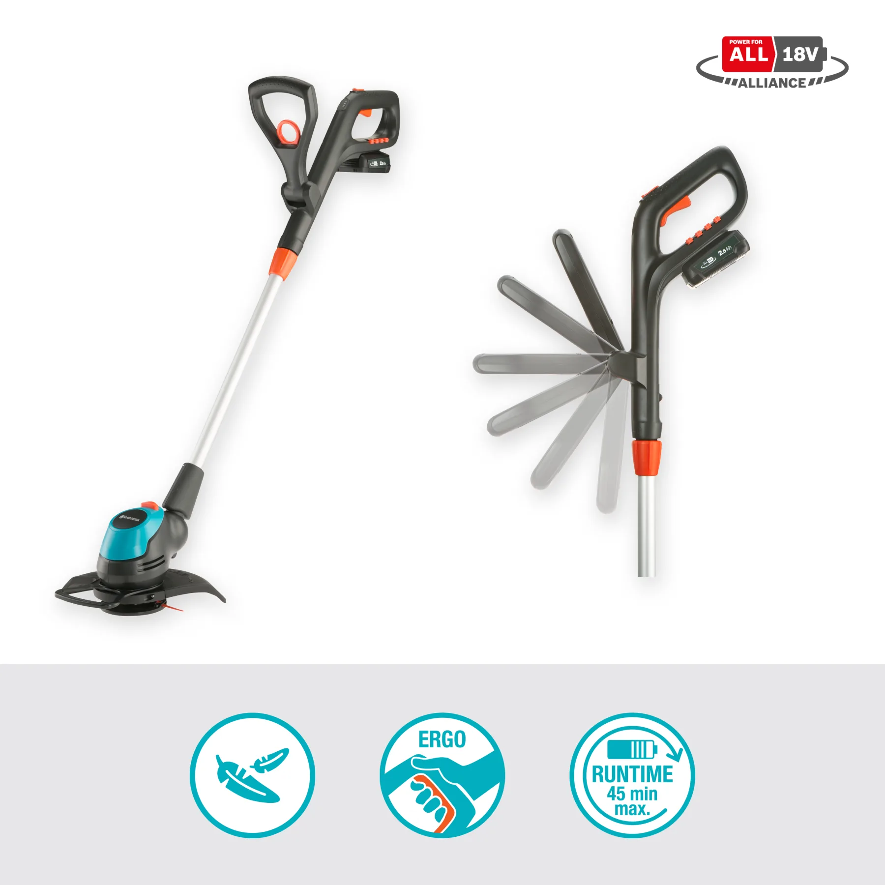 Akumulátorový vyžínač EasyCut 23/18V P4A set