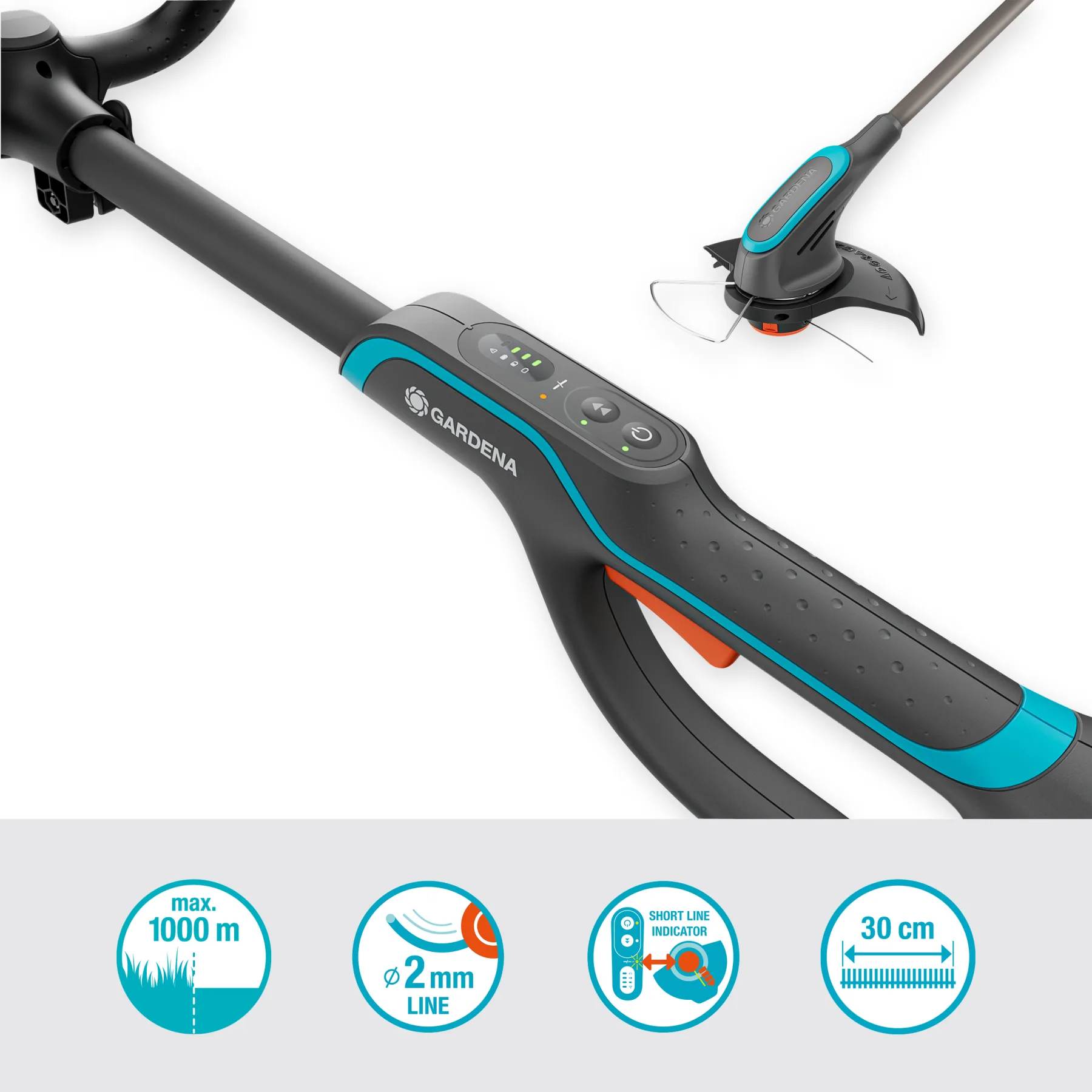 Akumulátorový vyžínač PowerTrim 30/18V P4A set