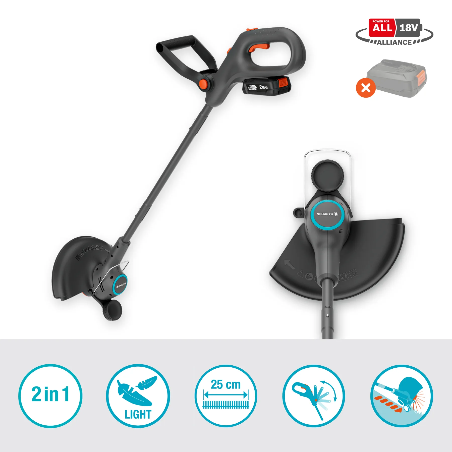Akumulátorový vyžínač EasyTrim 25/18V P4A solo