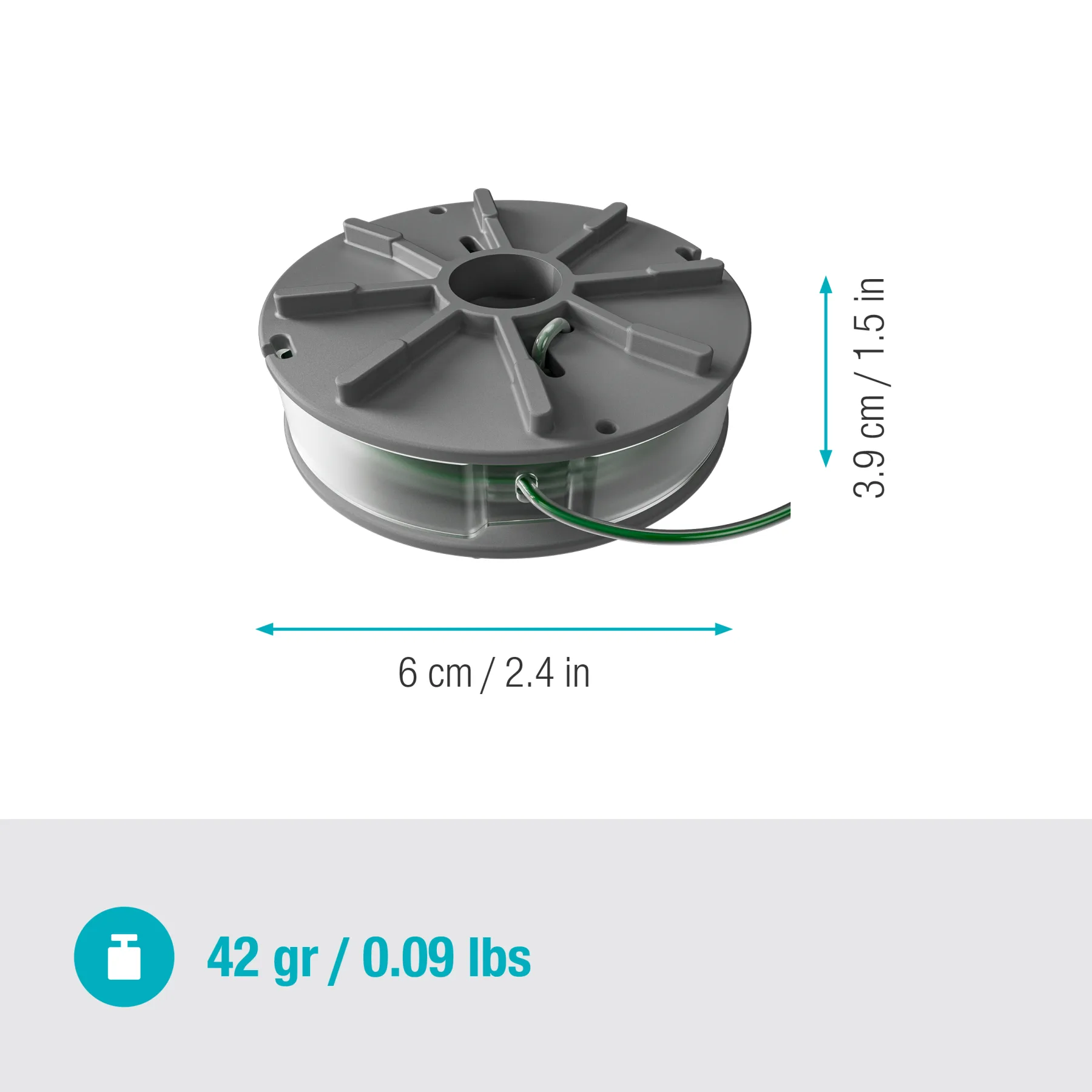 Cívka se strunou 2.0 mm, příslušenství