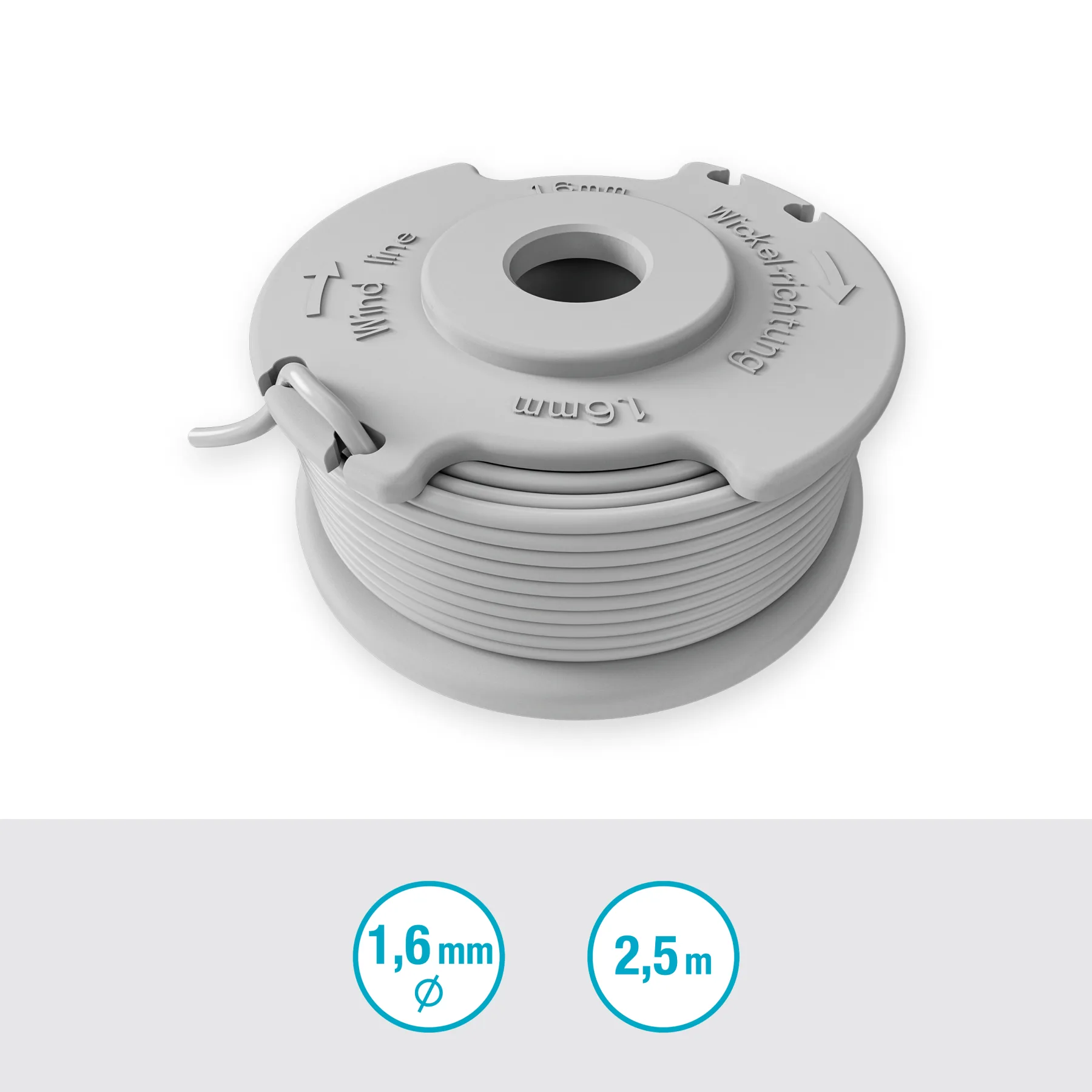 Cívka se strunou 1.6 mm, příslušenství
