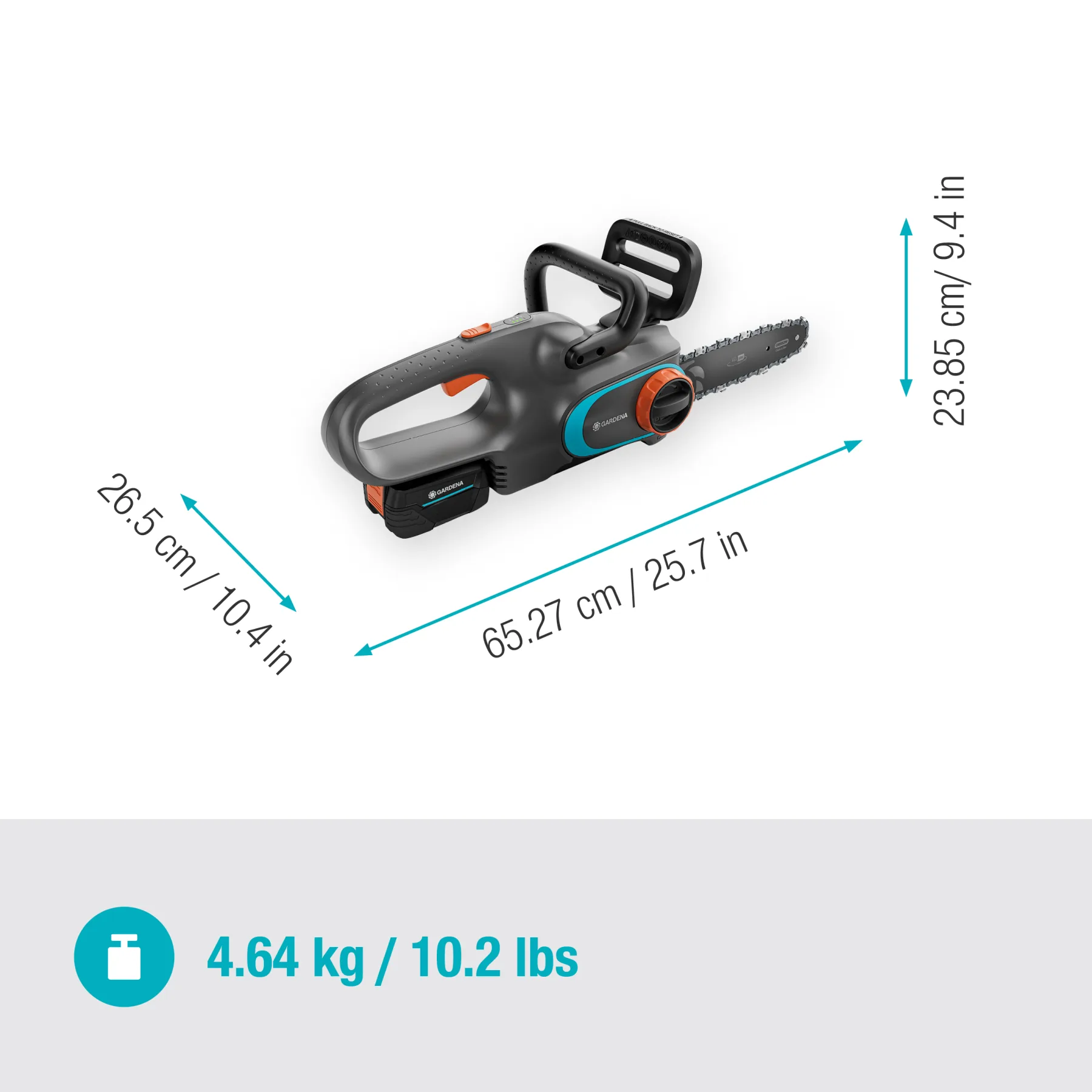 Akumulátorová řetězová pila PowerSaw 250/18V P4A set